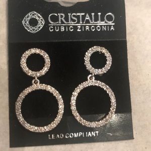 Brand new cubic zirconia earrings